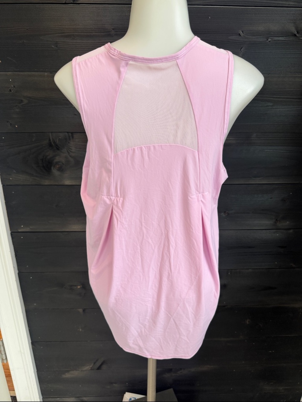 Lululemon Sculpt Tank Mesh-Back in Light Pink